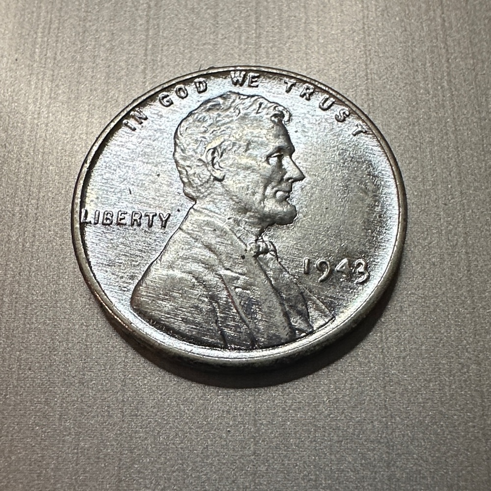 Silver 1943 Lincoln Penny vintage